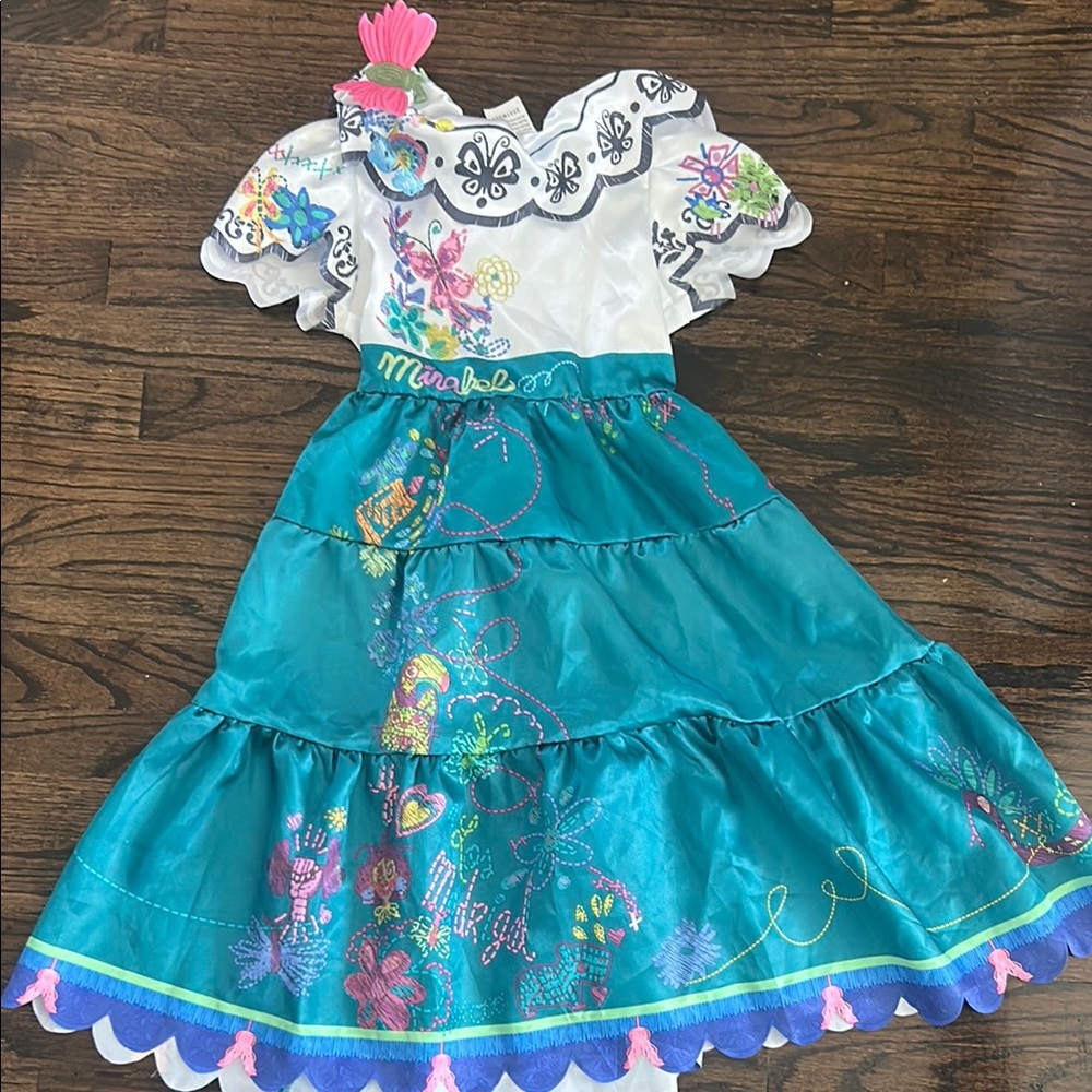 Kids Disney Encanto Mirabel Costume 4-6x